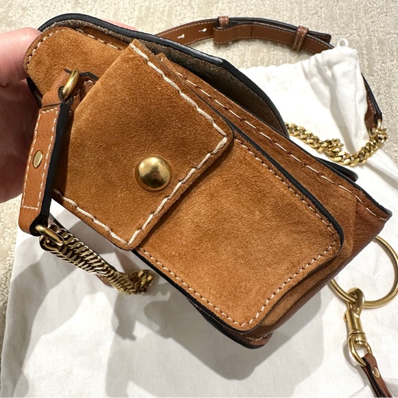 Chloe Calfskin Suede Small Jodie Camera Bag - Picture 9 of 9